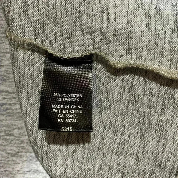 NWOT Linea Domani, Parisian Café Motif Heathered Long-Sleeve Top, Medium, Grey ✨ - Picture 5 of 7